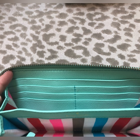 Kate Spade Teal Accordion Wallet - Picture 6 of 7